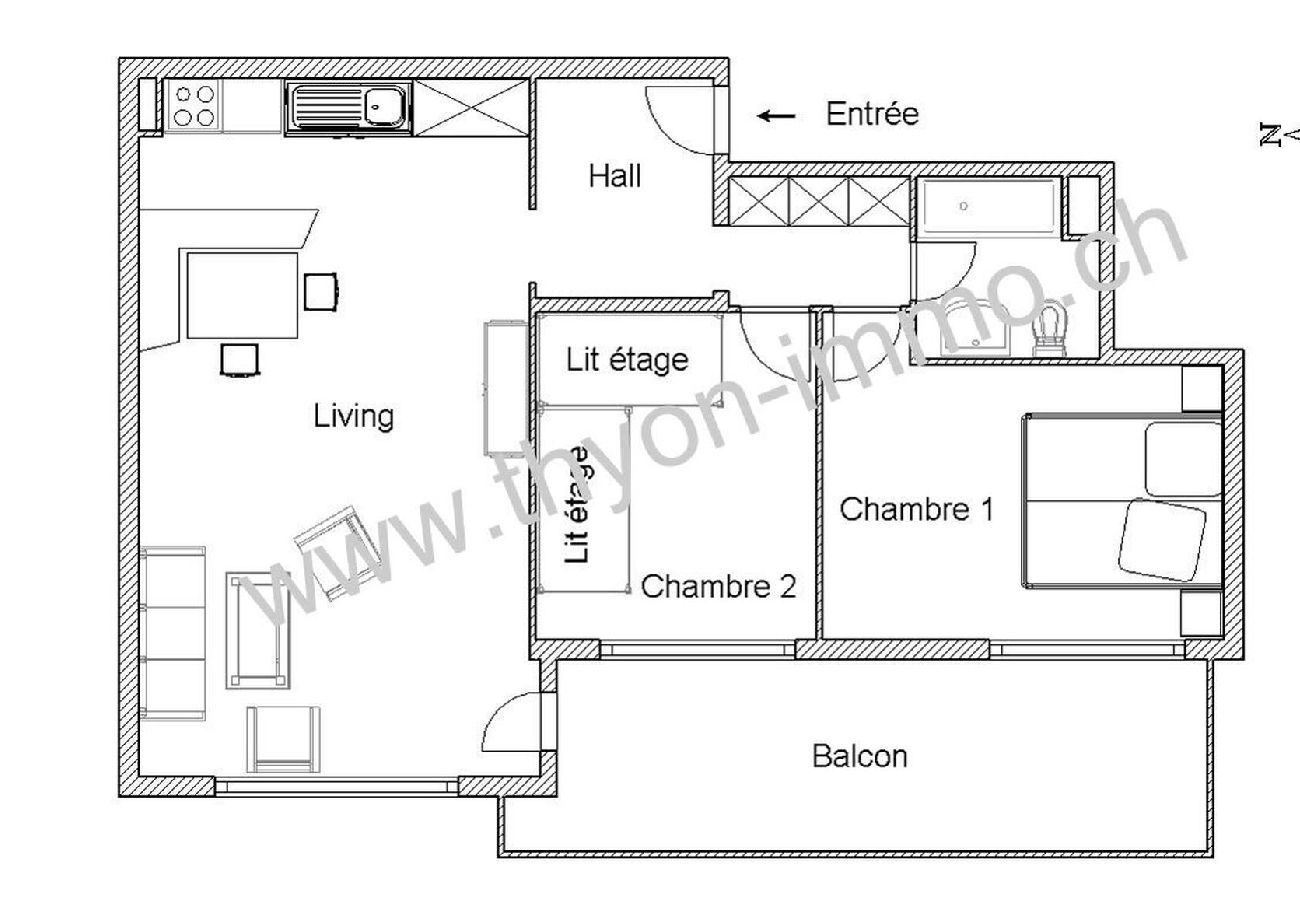 Ferienwohnung in Thyon-Les Collons - Cervin 21 A