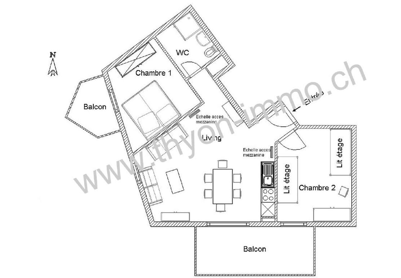 Ferienwohnung in Thyon-Les Collons - Forêt 21