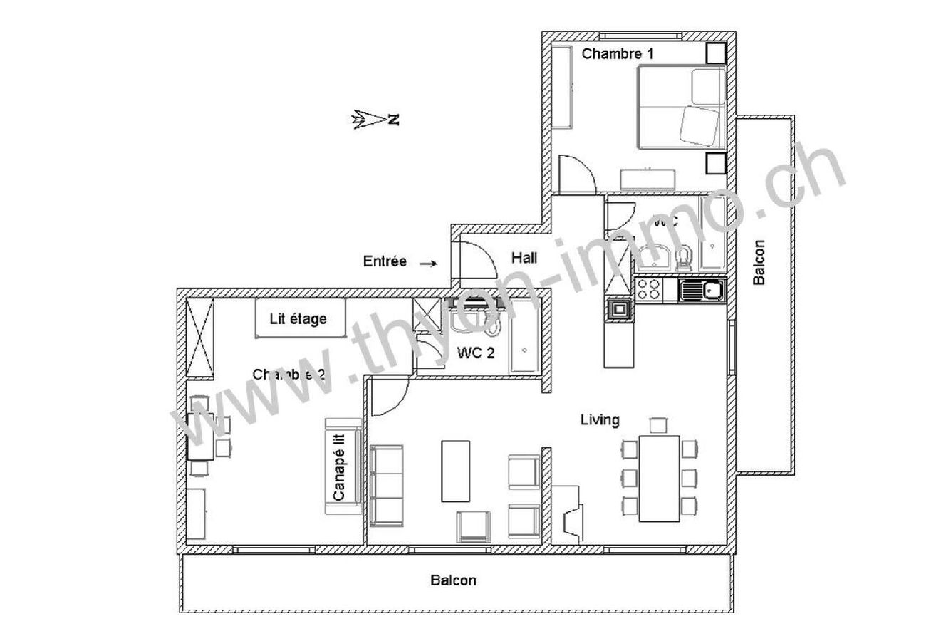 Apartment in Thyon-Les Collons - Mirabeau 4