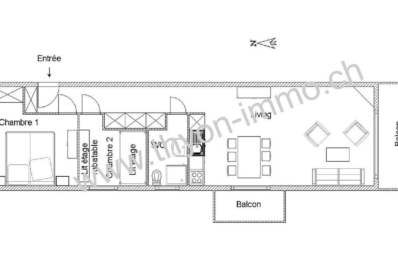 Apartment in Thyon-Les Collons - Sérandes 24