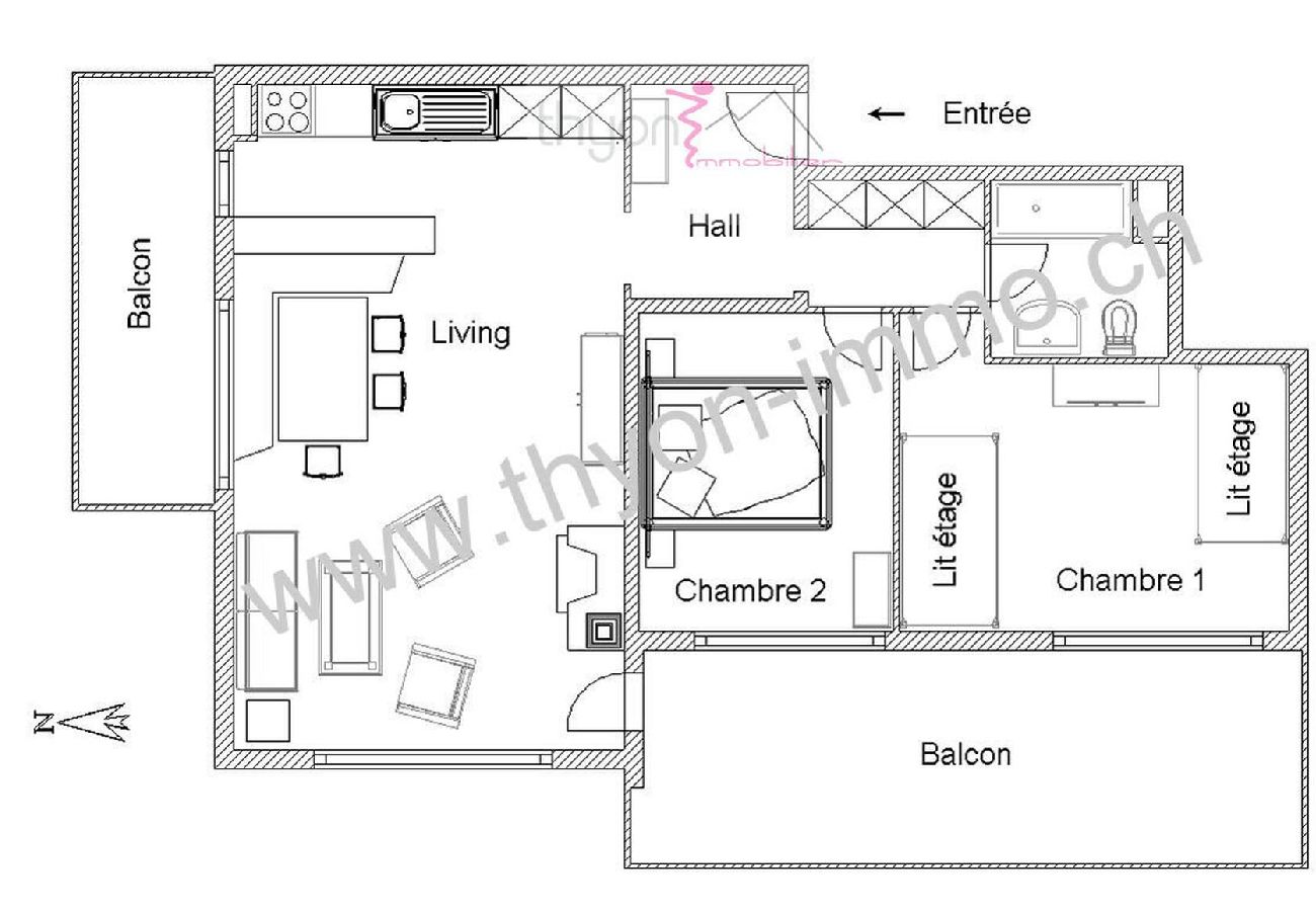 Apartment in Thyon-Les Collons - Cervin 126 C