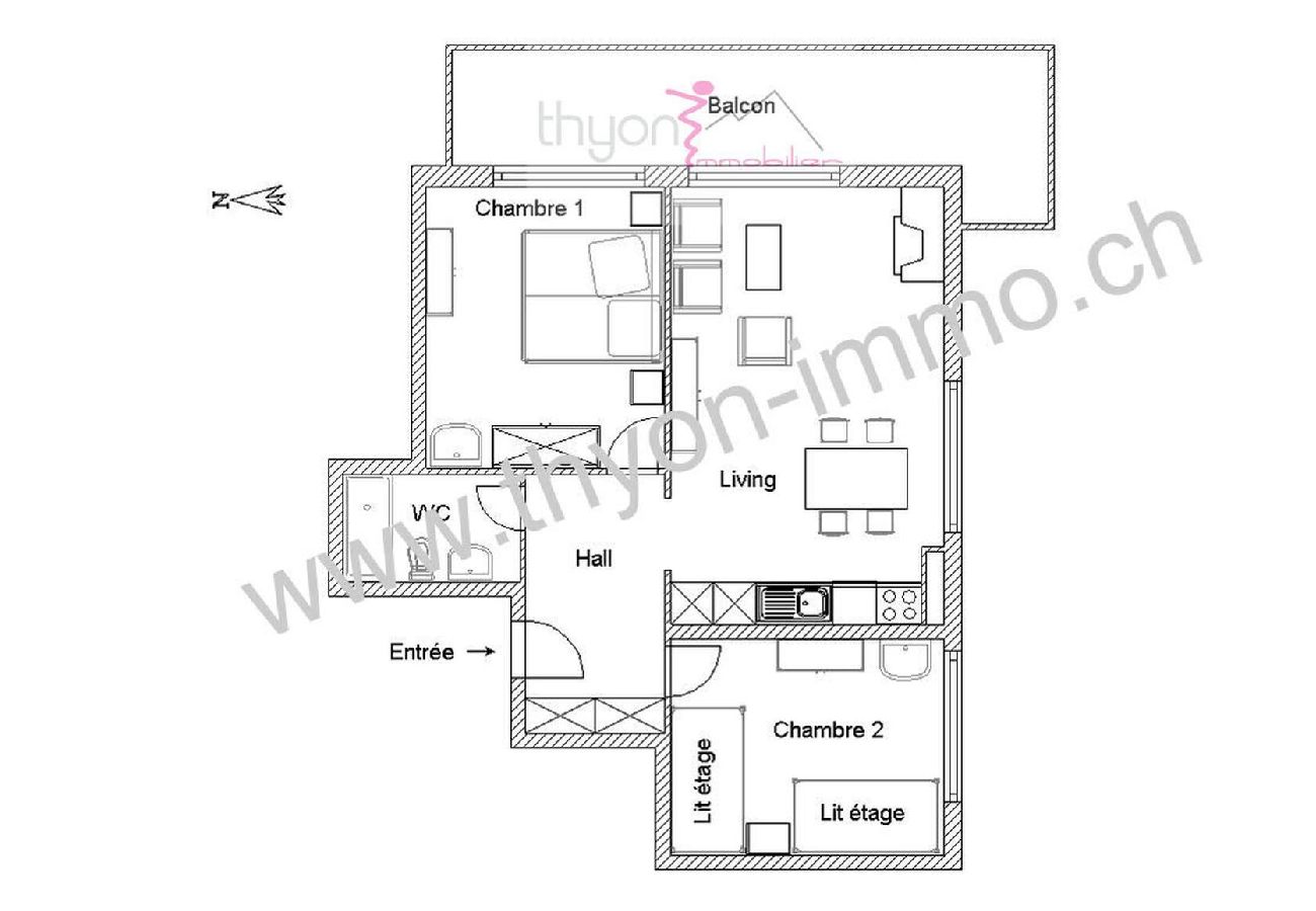Apartment in Thyon-Les Collons - Panorama 70