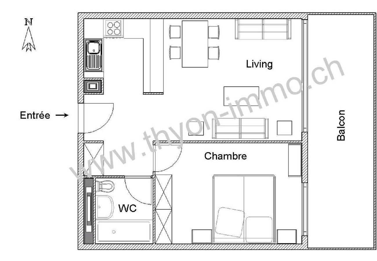 Apartment in Thyon-Les Collons - Mont-Noble 132