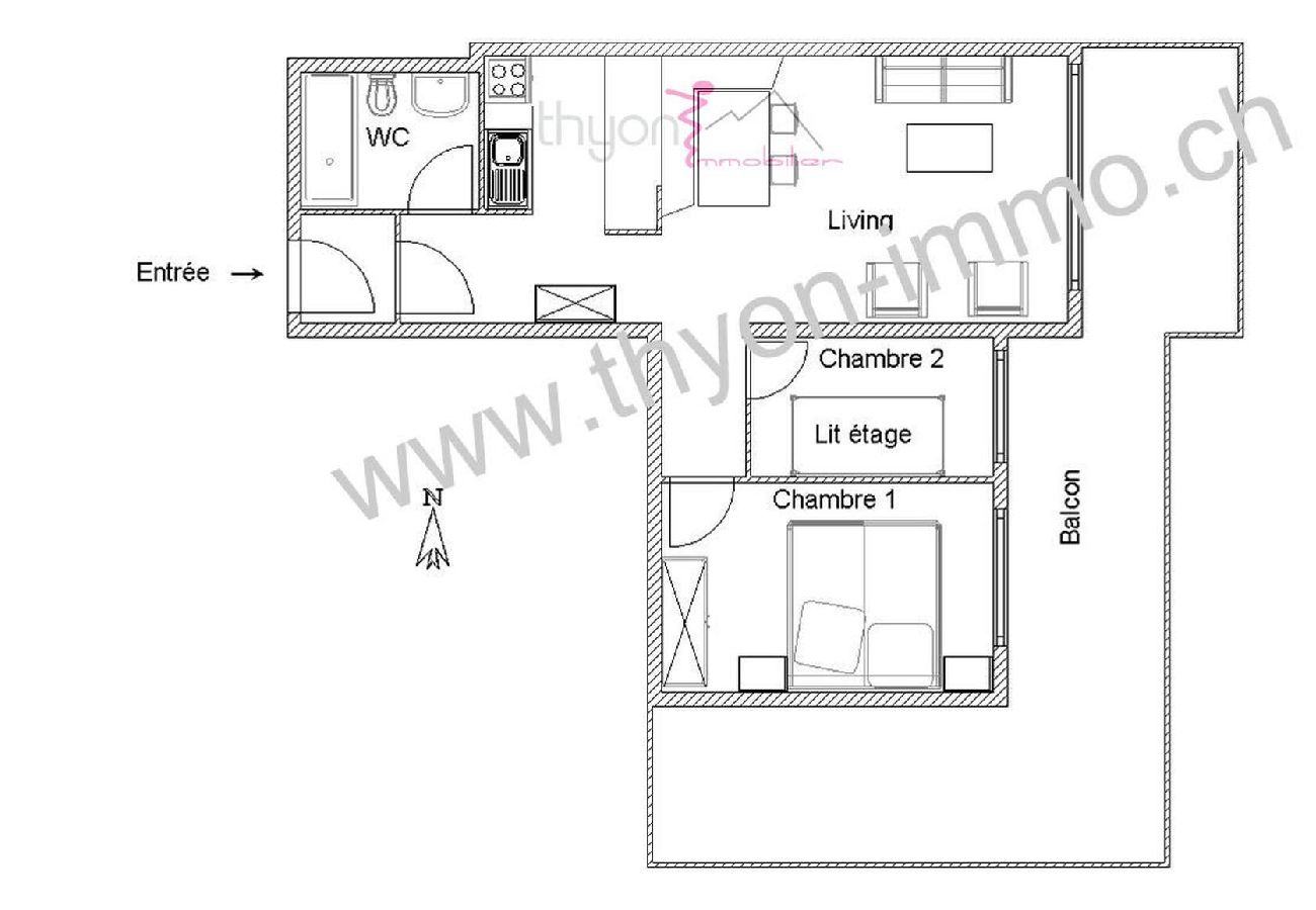 Apartment in Thyon-Les Collons - Mont-Noble 201