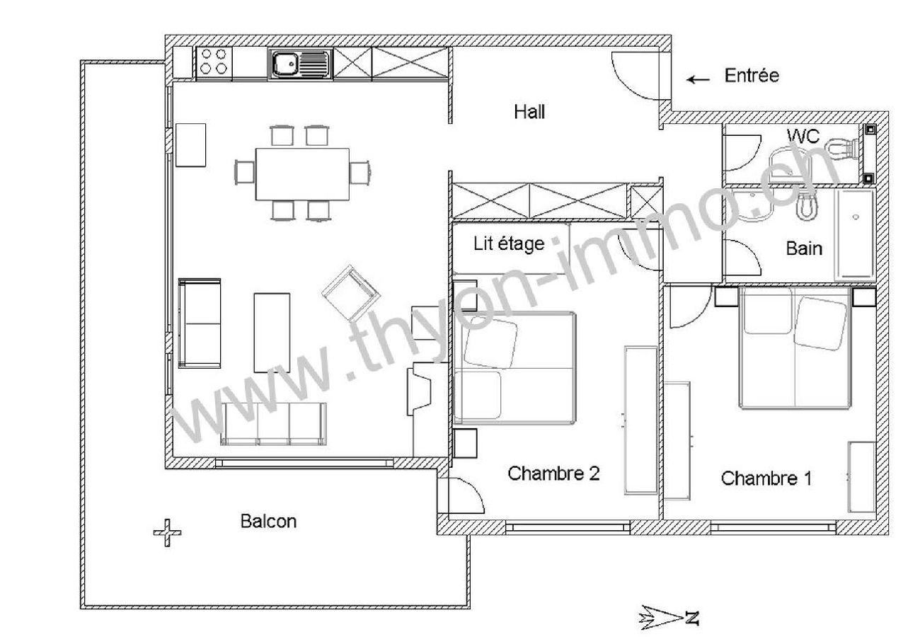 Appartement à Thyon-Les Collons - Aiglons 45